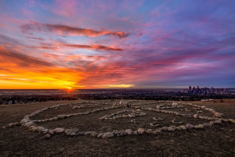 Indigenes schamanisches Medizinrad